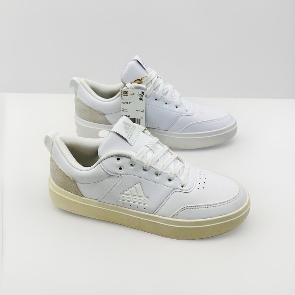 Adidas Men's Park Street Sneaker Size 8 US White/Gray Casual Shoe IG9848 (NWD)